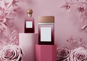 vector perfume alta costura ilustración belleza elegante líquido foto