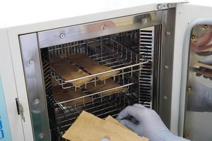 Dry heat for sterilization instruments in a beauty salon photo