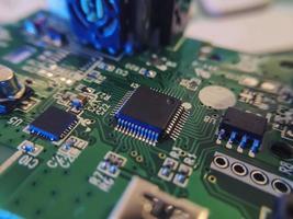 Part components inside joystick of a console game photo