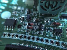 Part components inside joystick of a console game photo
