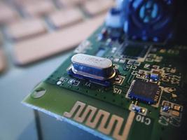 Part components inside joystick of a console game photo