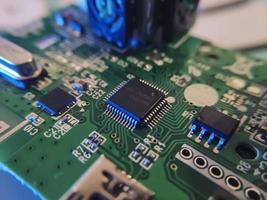 Part components inside joystick of a console game photo