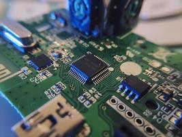 Part components inside joystick of a console game photo