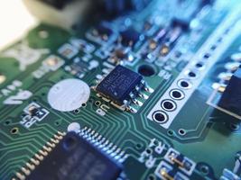 Part components inside joystick of a console game photo