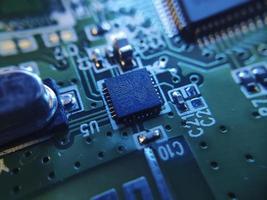 Part components inside joystick of a console game photo