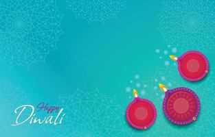 celebración colorida de diwali con concepto colorido mandala vector