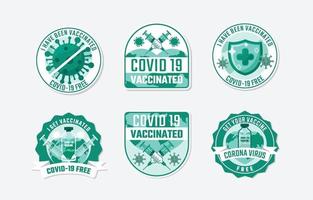 Covid 19 After Vaccine Sticker vector