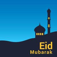 Eid Mubarak Poster, Background, Image design vector