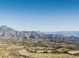 paisaje de las montañas del este de áfrica cerca de lalibela etiopía foto