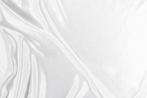 Abstract white satin silky cloth for background photo
