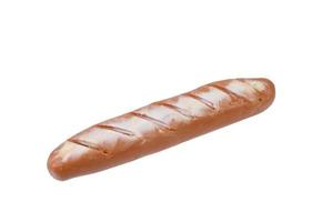 Baguette model from Japanese clay on white background photo