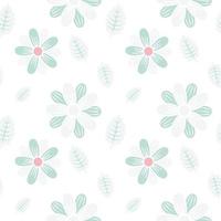transparent fancy floral seamless pattern in pink