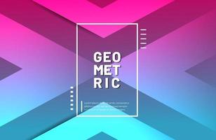 Abstract geometric background with modern gradient color vector