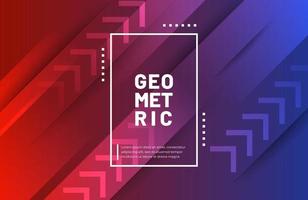 Abstract geometric background with modern gradient color vector