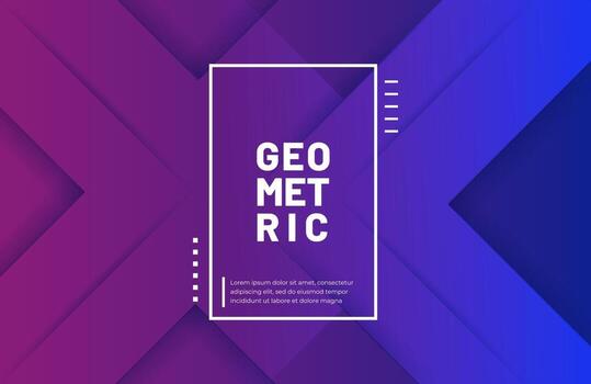 Abstract geometric background with modern gradient color vector