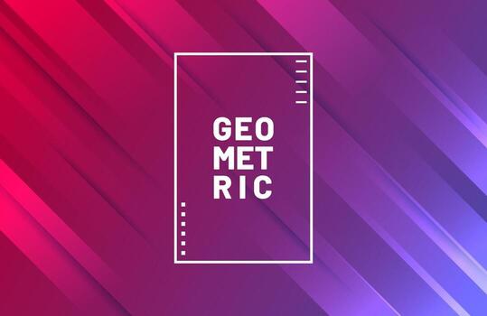 Abstract geometric background with modern gradient color vector