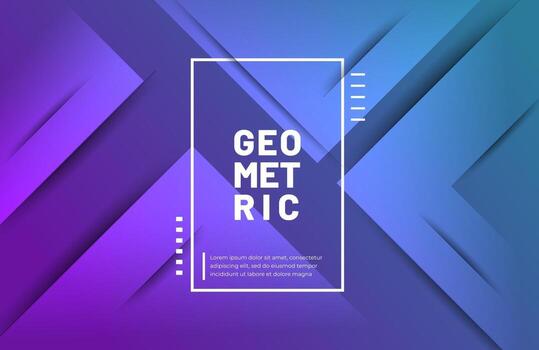 Abstract geometric background with modern gradient color vector