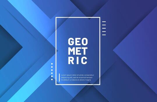 Abstract geometric background with modern gradient color vector