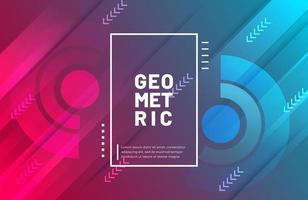 Abstract geometric background with modern gradient color vector