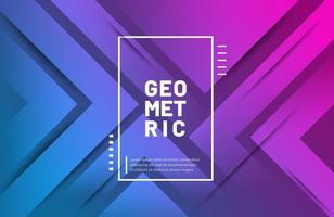 Abstract geometric background with modern gradient color vector