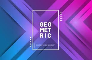 Fondo geométrico abstracto con color degradado moderno vector