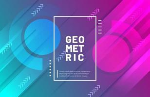 Abstract geometric background with modern gradient color vector