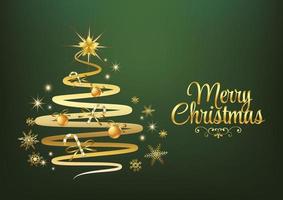 merry christmas art abstract christmas tree vector