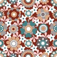 Artistic floral ornament abstract modern flower vector