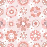 bebé rosa adorno floral flor moderna patrón abstracto vector