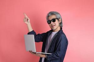 Man on Pink photo
