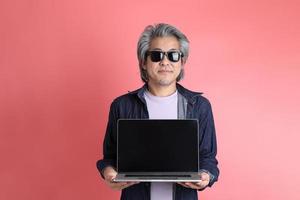 Man on Pink photo
