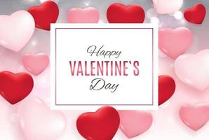 Valentine's Day Love and Feelings Background Design vector