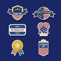 Veteran Days Sticker vector