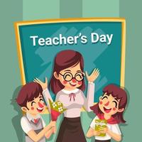 Happy Teacher's Day Background vector