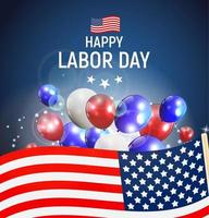 Labor Day in USA Poster Background. Vector Illustration