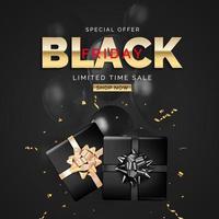 Black Friday Sale Banner Template. Vector Illustration