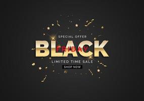 Black Friday Sale Banner Template. Vector Illustration