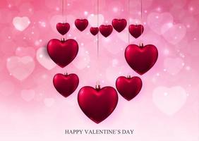 Diseño de fondo de venta de amor y sentimientos de San Valentín. vector