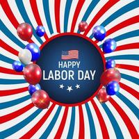 Labor Day in USA Poster Background. Vector Illustration