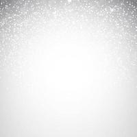 Falling Shining Snowflakes and Snow on Winter Background. vector
