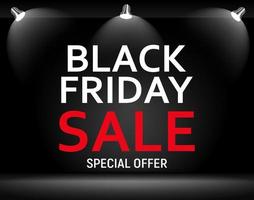 Black Friday Sale Banner Template. Vector Illustration