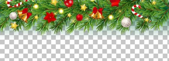Abstract Holiday New Year and Merry Christmas Border vector