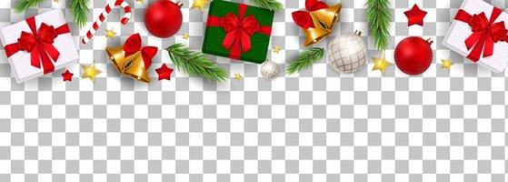 Abstract Holiday New Year and Merry Christmas Border vector