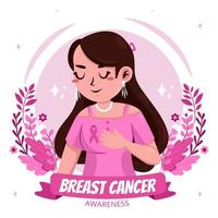 Breast Cancer Awareness Month Concept vector