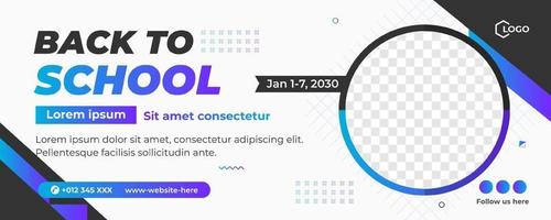 Horizontal banner template vector