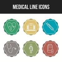 Medical icons for personal and commercial use vector