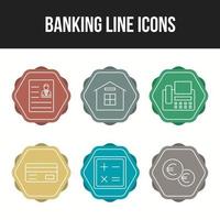 Beautiful Banking and finance vector icon set