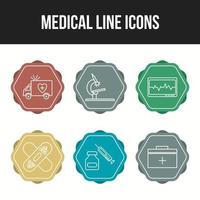 Beautiful Medical vector icon set for commercial use