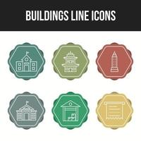 6 Business icons for personal and commercial use vector