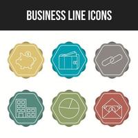 Unique Business vector icon set for commercial use